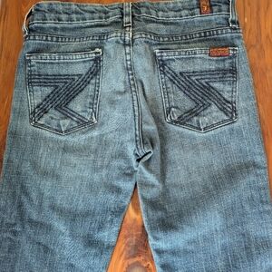 7 For All Mankind Zig Zag Jeans Sz 25